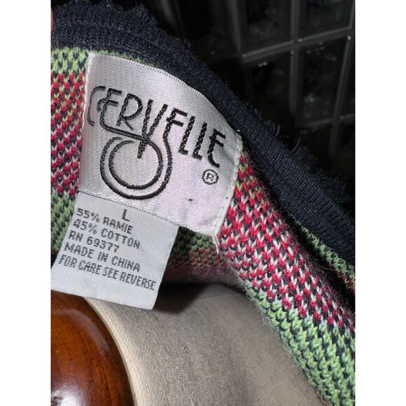 Cervelle vintage cherry cardigan - size Large - Picture 10 of 11